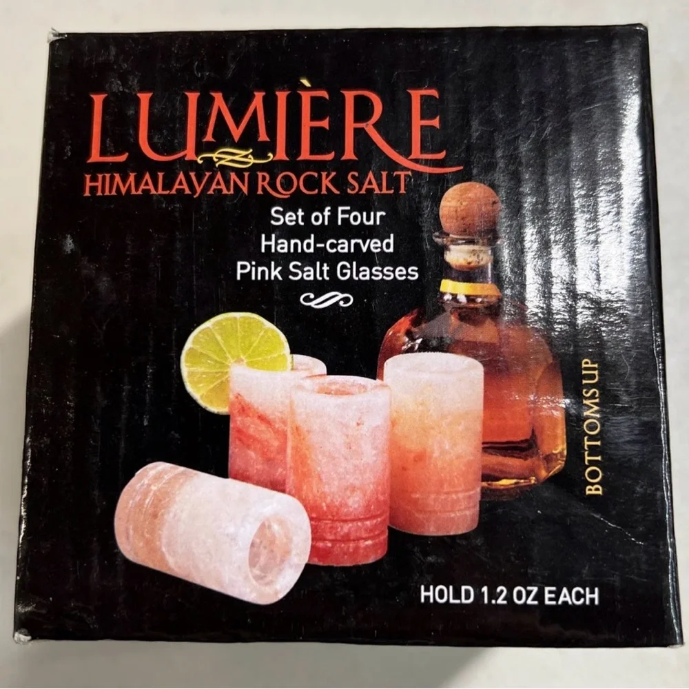 NWT Himalayan Salt Shot Glasses - Pink